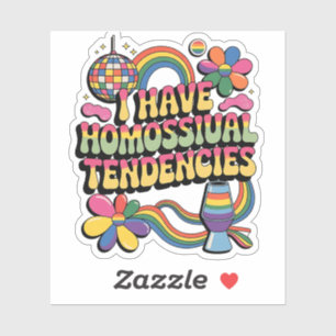 Ich habe homosexuelle Tendenzen LGBT Prix Monat Aufkleber