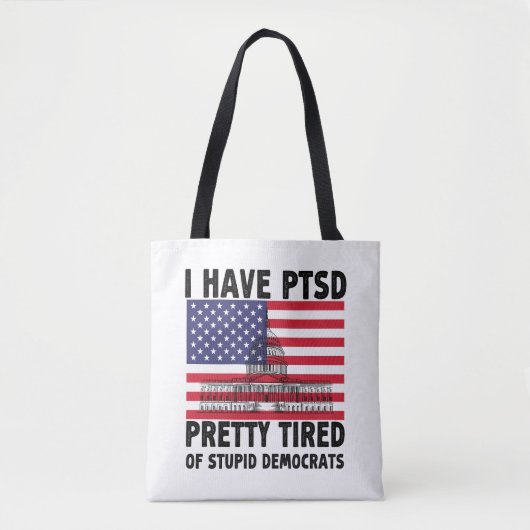 Ich habe Hübsche PTSD-Müde, mit Geschenken für dum Tasche (Vorderseite)