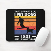 Ich habe Hunde, die ich Ski fahre, und ich kenne d Mousepad (Mit Mouse)