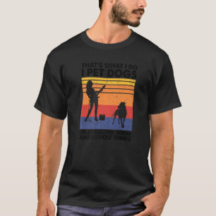 Ich habe Hunde, die ich spiele elektrische Gitarre T-Shirt
