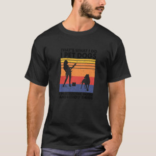 Ich habe Hunde, die ich spiele elektrische Gitarre T-Shirt