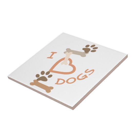 Ich habe Hunde im Herzen Fliese (Seite)