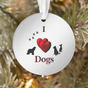 Ich habe Hunde im Herzen Ornament