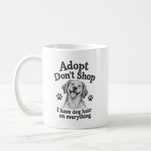 Ich habe Hundehaare auf allem Lustiger Hundemama-B Kaffeetasse
