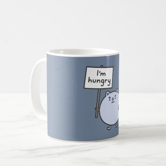 Ich habe Hunger Kaffeetasse (Vorderseite Links)