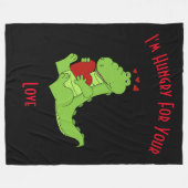 Ich habe Hunger nach deiner Liebe Fleecedecke (Vorderseite (Horizontal))