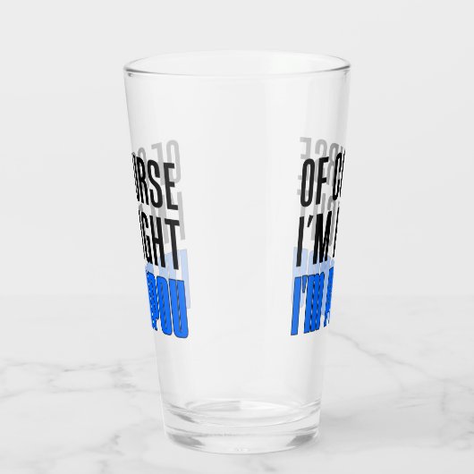 Ich habe ich bin Papou Grieche-Großvater Recht Glas (Rechts)