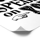 ICH HABE IHNEN EIN SPIEL AUF DAS Funny Halloween Poster (Ecke)