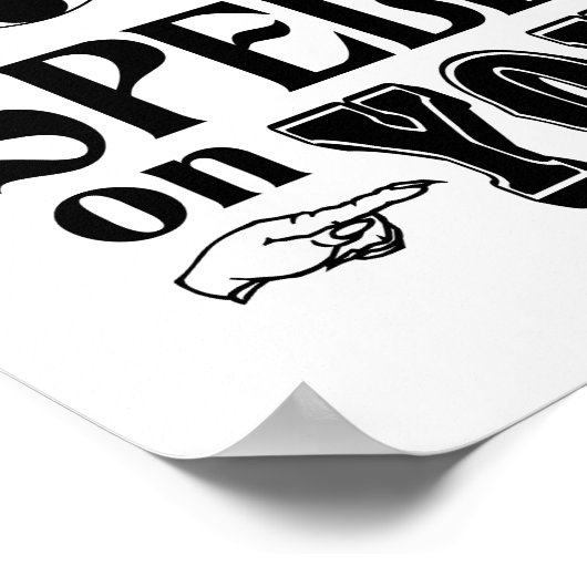 ICH HABE IHNEN EIN SPIEL AUF DAS Funny Halloween Poster (Ecke)