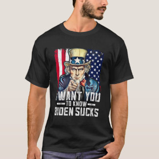 Ich habe Ihnen gewollt, Biden ist zum Kotzen zu ke T-Shirt