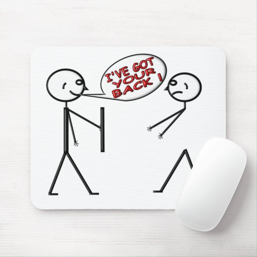 Ich habe IHRE RÜCKSEITE! Mousepad (Mit Mouse)