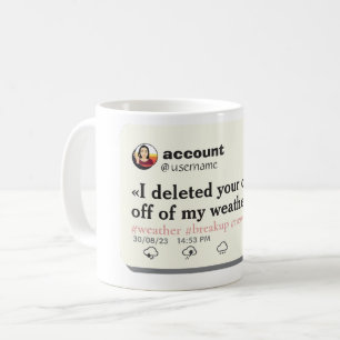 ICH HABE IHRE STADT VON MEINEM WETTERPAKET ABGESCH KAFFEETASSE