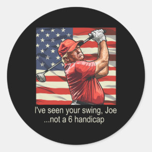 Ich habe Ihren Swing nicht als 6 Handicap gesehen Runder Aufkleber