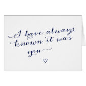 Ich habe immer gewusst, dass es Sie (Vorderseite (Horizontal))