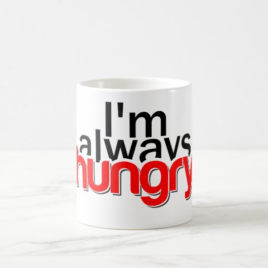 Ich habe immer Hunger Kaffeetasse (Mittel)