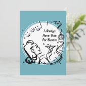 Ich habe immer Zeit für Bunco von Artinspips Einladung (Stehend Vorderseite)