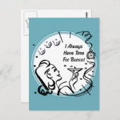 Ich habe immer Zeit für Bunco von Artinspips Postkarte (Vorne/Hinten)