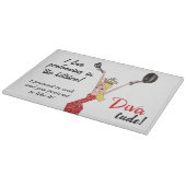 "Ich habe in der Küche darstellende Liebe - ich ge Schneidebrett (Ecke)