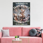 ICH HABE IN ELON MUSKS SHAMPOO TULSI GABBARD GESPI LEINWANDDRUCK (Insitu (Wohnzimmer))