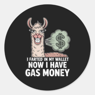 Ich habe in meinem Portemonnaie gefärbt, jetzt hab Runder Aufkleber