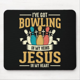 Ich habe in meinen Adern Jesus in meinem Herzen Bo Mousepad