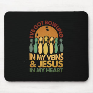 Ich habe in meinen Adern Jesus in meinem Herzklopf Mousepad