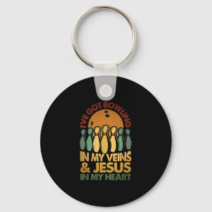 Ich habe in meinen Adern Jesus in meinem Herzklopf Schlüsselanhänger