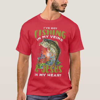 Ich habe in meinen Adern und Jesus im Herzen Got T-Shirt