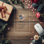 "Ich habe IT gemacht" Moderner Abschluss für Infor Acryleinladungen