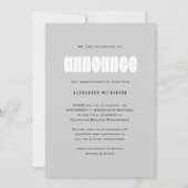 ICH HABE IT Moderne Fett Typografie Foto Abschluss Ankündigung (Rückseite)