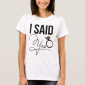 "Ich habe ja gesagt - Brautparty Tri-Blend Shirt (Vorderseite)