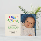 Ich habe jede Geburtserklärung eines Babys beim Fo Ankündigung (Stehend Vorderseite)