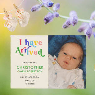 Ich habe jede Geburtserklärung eines Babys beim Fo Ankündigung