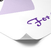 Ich habe jemanden mit Alzheimers Liebe Poster (Ecke)