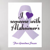 Ich habe jemanden mit Alzheimers Liebe Poster (Vorne)