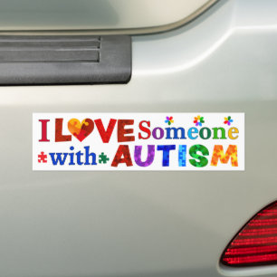 Ich habe jemanden mit AUTISM Liebe Autoaufkleber