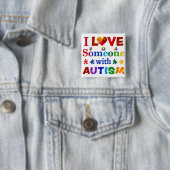 Ich habe jemanden mit AUTISM Liebe Button (Beispiel)