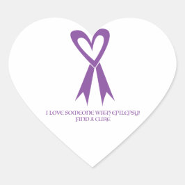 Ich habe jemanden mit Epilepsy Liebe! Herz-Aufkleber