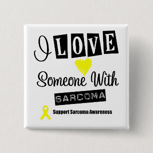 Ich habe jemanden mit Sarcoma Liebe Button