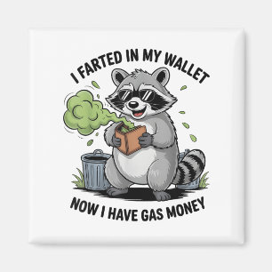 Ich habe jetzt in meinem Portemonnaie das Gasgeld Magnet