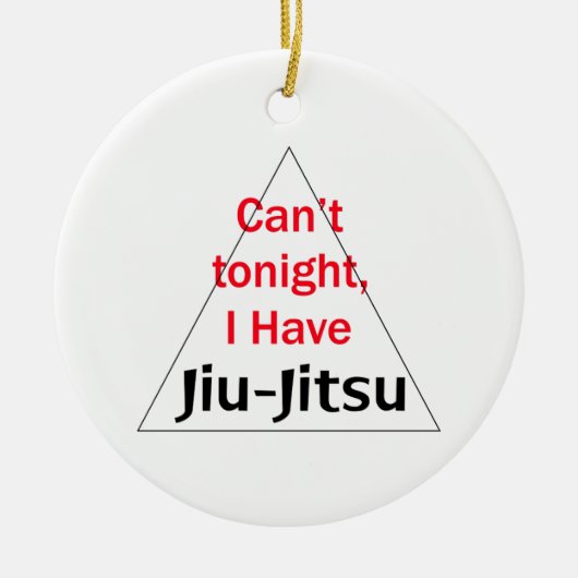 Ich habe Jiu Jitsu Keramikornament (Vorne)