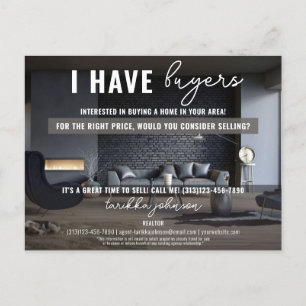 Ich habe Käufer Real Anwesen Mailer Marketing Real Feiertagspostkarte
