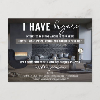 Ich habe Käufer Real Anwesen Mailer Marketing Real Feiertagspostkarte