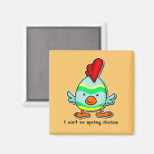 Ich habe kein Frühjahrshähnchen-Ostermagnet Magnet (Vorderseite/Rückseite)