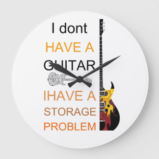 ich habe kein Gitarrenproblem, ich habe ein Lagerp Große Wanduhr
