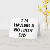 Ich habe kein Haar Karte (Gelbe Blume)