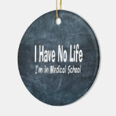 Ich habe kein Leben Im in der lustigen Keramikornament (Links)