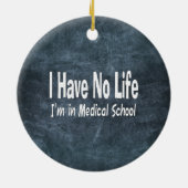 Ich habe kein Leben Im in der lustigen Keramikornament (Hinten)