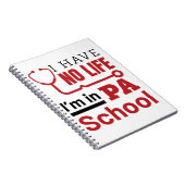 Ich habe kein Leben in der Arztpraxis der PA-Schul Notizblock (Rechte Seite)