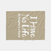 Ich habe kein Leben (Tanz) Fleecedecke (Vorderseite (Horizontal))